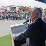 Juan llamó a defender la soberanía y la unidad durante el homenaje a San Martín en Mar de Ajó