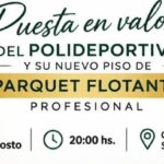 La Asociación de Fomento San Bernardo inaugura el piso de parquet flotante de su polideportivo
